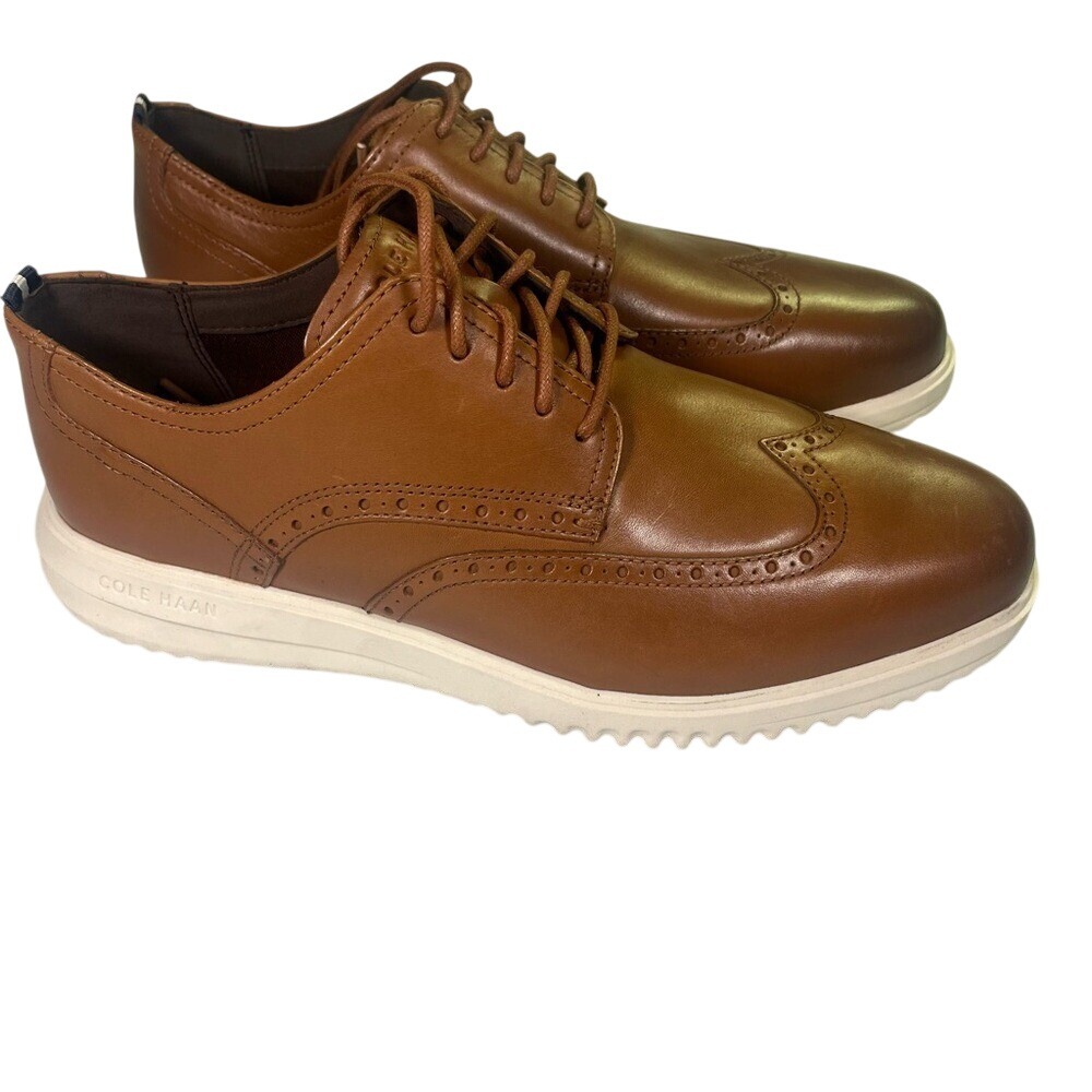 Cole Haan New 12W Men's Brown Leather Oxford Lace-up Shoes